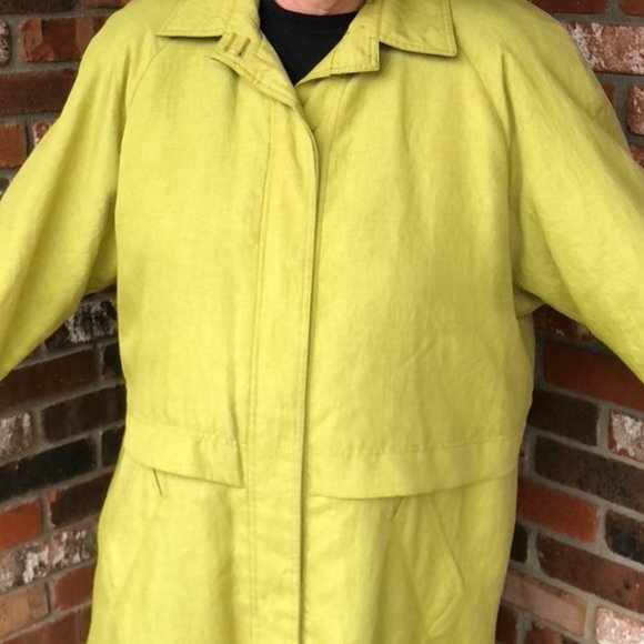 VINTAGE J. GALLERY TRENCH COAT NEW - Picture 8 of 11